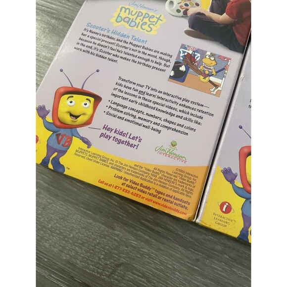 Video Buddy Muppet Babies Whats New At The Zoo Scooters Talent Lot Of 2 VHS 1999 - Picture 7 of 8